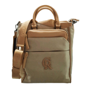 BOLSO PU BOLSILLO BEIG 33 X 25 CM