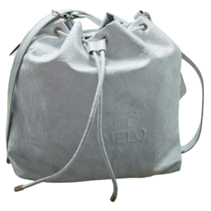 MOCHILA BOLSO PU DEGRADE PLATINO 32 X 32 CM