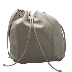 MOCHILA BOLSO PU DEGRADE PLATINO  32 X 32 CM