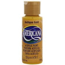 PINTURA ACRILICA AMERICANA METALIZADA ORO ANTIGUO DA 09 59 ML.