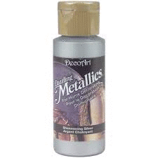 PINTURA ACRILICA AMERICANA METALIZADA DA 70 PLATA NACARADA 59 ML.