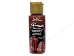 PINTURA ACRILICA AMERICANA METALIZA DA 74 ROJO RUBÍ 59 ML.