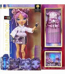 MUÑECA RAINBOW HIGH CORE LILA EDAD: + DE 3 AÑOS