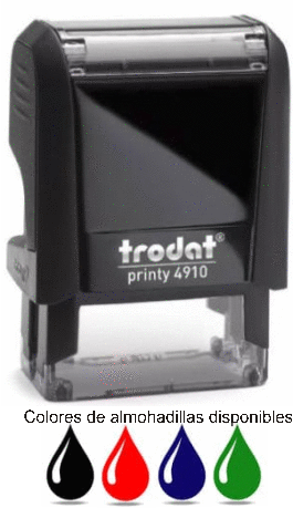 PRINTY TRODAT 4910 PLACA DE TEXTO 26*9 AUTOMÁTICO