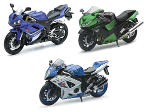 MOTO YAMAHA  YZF-R1 1: 12 METAL-PLÁSTICO EDAD. 1:12