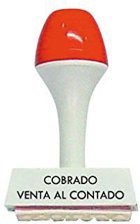 SELLO DE CAUCHO FORMULAS COMERCIALES -COBRADO VENTA AL CONTADO-