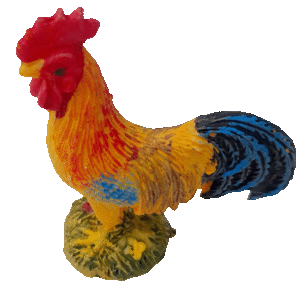 GALLO DE RESINA 5 CM