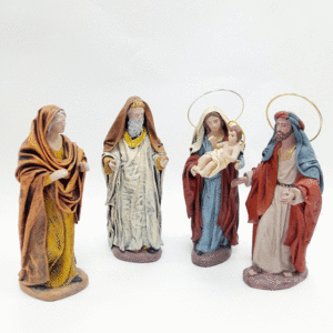 PRESENTACION DEL NIÑO AL TEMPLO. EN BARRO LIENZADO 17 CM