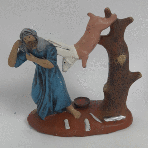 PASTOR DESOLLANDO CORDERO 12CM