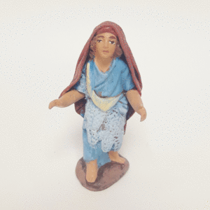 NIÑO EN BARRO LIENZADO 8CM