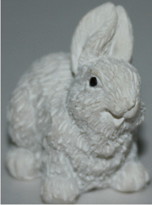 CONEJOS BLANCO DE RESINA 2,5 CM