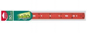 REGLA PLÁSTICO CLAISIFICADORA 30 CM MAPED