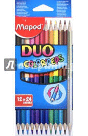 LÁPICES MAPED CAJA 12 COLORES  DUO