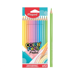 LÁPICES COLORES PASTEL 12 UNIDADES