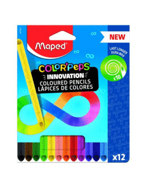 LAPICES DE COLORES MAPED COLOR PEP 12 UNIDADES