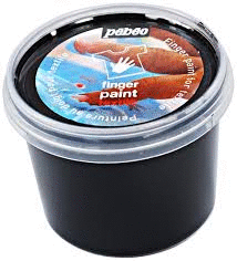 PINTURA DEDOS TEXTIL  NEGRA 100 ML. PEBEO 