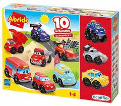 SET  10 VEHICULOPS ABRIK EDAD: + DE 18 MESES