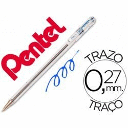 BOLÍGRAFO PENTEL AZUL 0,27