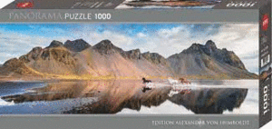 PUZZLE 1000 PIEZAS ICELAND HORSES MEDIDAS: 95*33 CM.