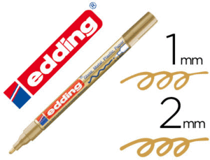 ROTULADOR EDDING 751 ORO PUNTA 1-2 MM.