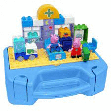 MALETIN DE BLOQUES PEPA PIG EDAD: + DE 3 AÑOS