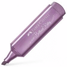ROTULADOR FLUOR LILA METÁLICO FABER
