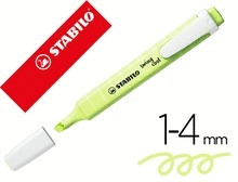 ROTIULADOR FLUOR PASTEL STABILO SWING COOL COLOR CHISPA DE LIMA PUNTA 1-4 MM.