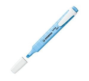 ROTULADOR FLUOR PASTEL STABILO SWING COOL COLOR AZUL VENTOSO PUNTA 1-4 MM.