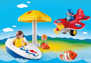 PLAYMOBIL 1,2,3 DIVERSION EN LA PLAYA EDAD: + DE 18 MESES