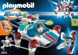 PLAYMOBIL NAVE FULGURI X CON AGENTE REF. 9002 EDAD: + DE 5 AÑOS 