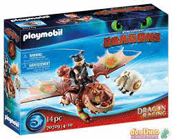 PLAYMOBIL DRAGON RACING BARRILETE Y PATAPEZ EDAD: 4-10 AÑOS