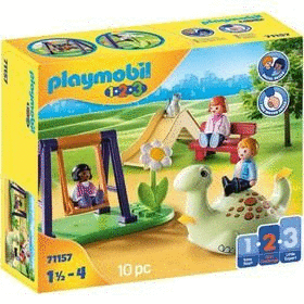 PLAYMOBIL 1,2,3 PARQUE INFATIL EDAD. 1-4 AÑOS