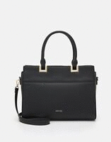 BOLSO DE MANO BUGATTI SINTÉTICO MARRON 30*36 CM.