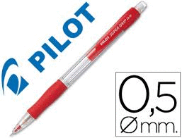 PORTAMINAS PILOT 05 MM.SUPERGRIP  ROJO