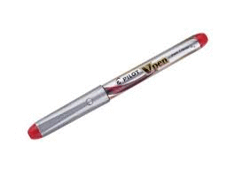 PLUMA PILOT DESECHABLE V PEN SILVER ROJA