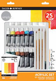 PINTURA ACRILICA DALER ROWNEY 25 PIEZAS