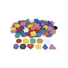 BOTONES DE PLÁSTICO BOLSA 450 UNIDADES