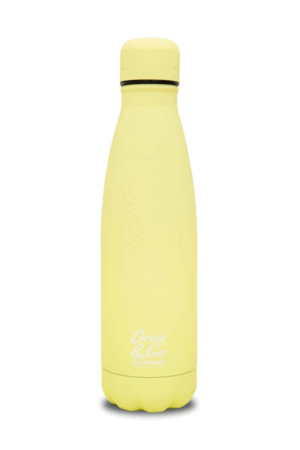 BOTELLA * TERMICA 500 ML AMARILLO PASTEL