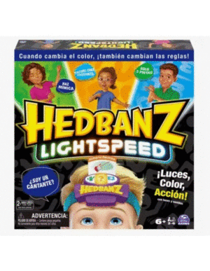 JUEGO HEDBANZ LIGHSPEED EDAD: + DE 6 AÑOS -2-6 JUGADORES