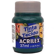 PINTURA TEXTIL ACRILEX VERDE BANDEIRA 511 37 ML.