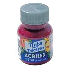 PINTURA TEXTIL ACRILEX ROSA OSCURO 542 37 ML.