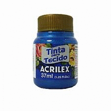 PINTURA TEXTIL  ACRILEX  METALIZADA AZUL 559 ML.