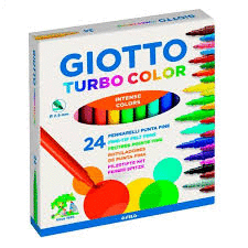 ROTULADORES GIOTTO CAJA 24 COLORES 