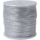 CORDÓN ELASTICO PLATA 2 MM.*50 MT.