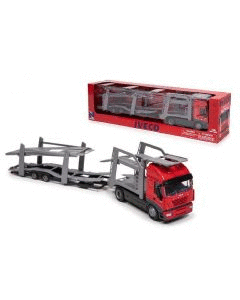 CAMION IVECO METÁLICO PORTACOCHES E 1:43 EDAD: + DE 5 AÑOS