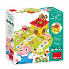 JUEGO LOS 3 CERDITOS GOULA 1-4 JUGADORES + DE 2 AÑOS