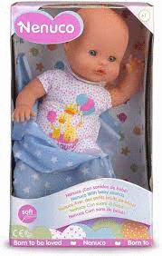 NENUCO RECIÉN NACIDO CON SONIDOS BEBÉ 35 CM. EDAD: +DE 3 AÑOS