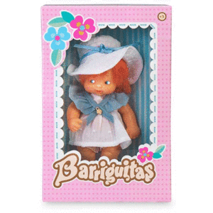 MUÑECA BARIGUITAS CON VESTIDO Y COMBRERO EDAD: + DE 3 AÑOS