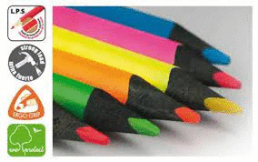 LAPIZ FLUOR CAJA 6 COLORES MILAN 