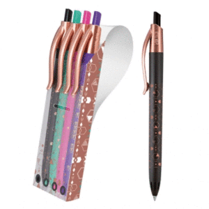 BOLÍGRAFO MILAN CROMADO PLATA Y ORO 